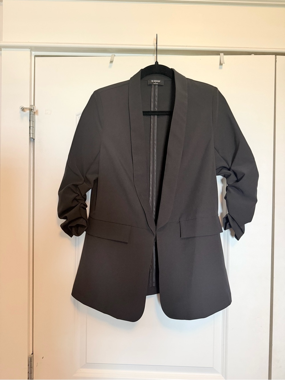 Workshop Black Open-Front Blazer Jacket